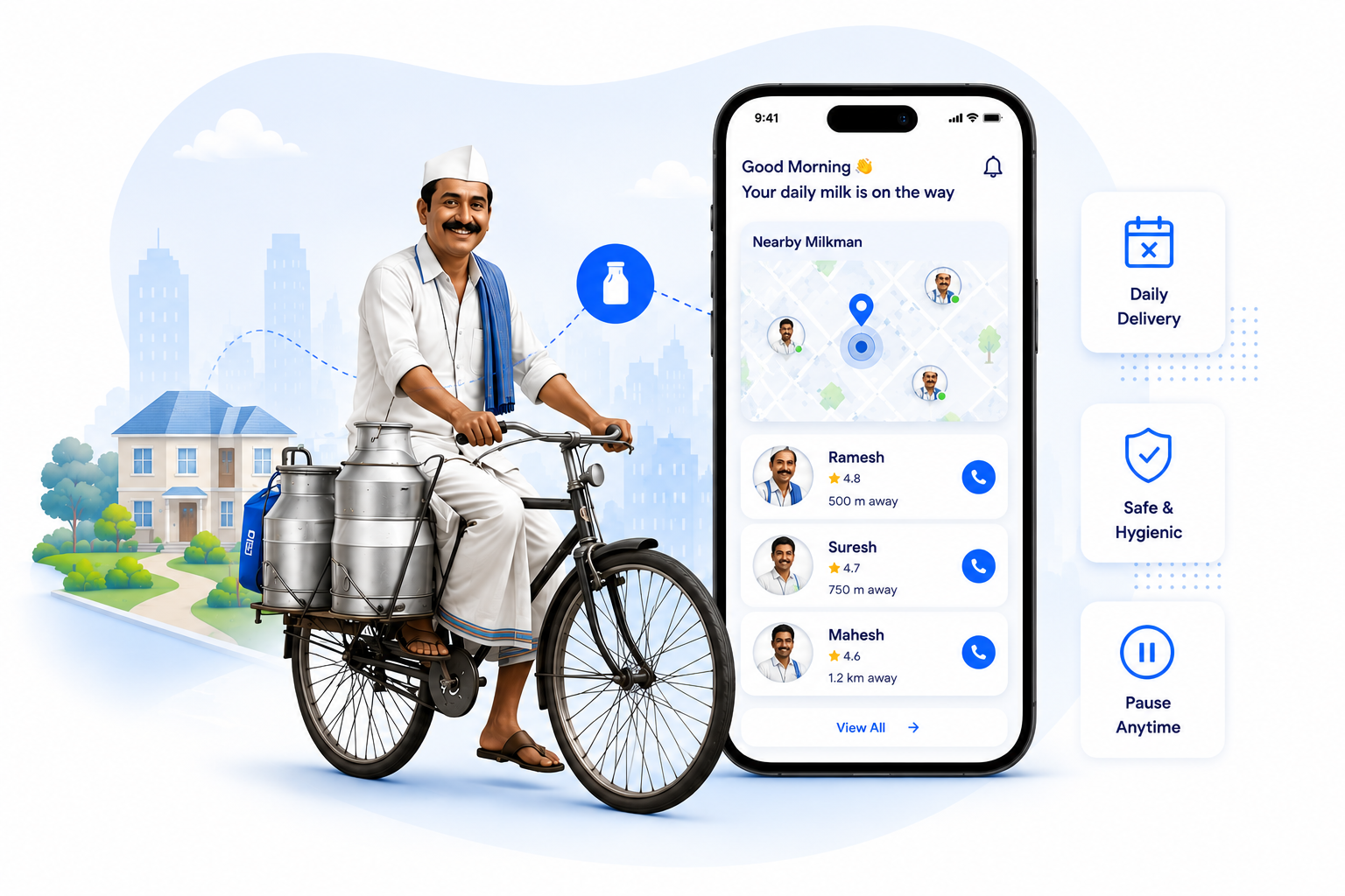 Milko Hero – Milkman App
